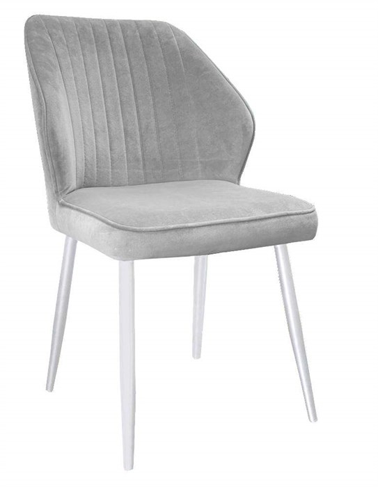 Стул DikLine 222M B22 GREY, ножки белые 55323 - фото 16667